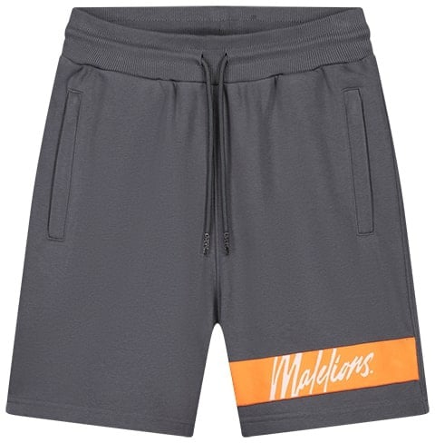 Malelions Captain Shorts - Antra/Orange Grijs