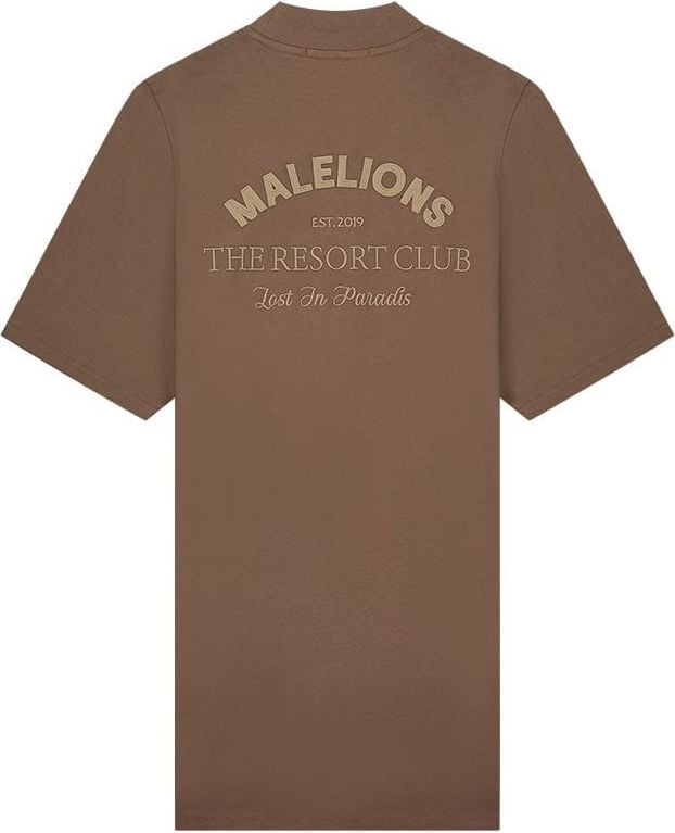 Malelions Malelions Women Paradise T-Shirt Dress - Chocolate Bruin