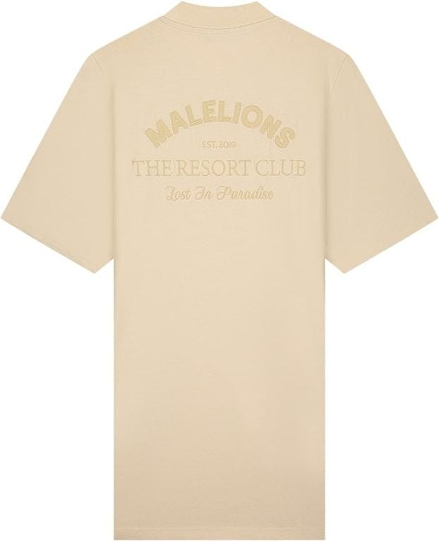 Malelions Malelions Women Paradise T-Shirt Dress - Beige Beige