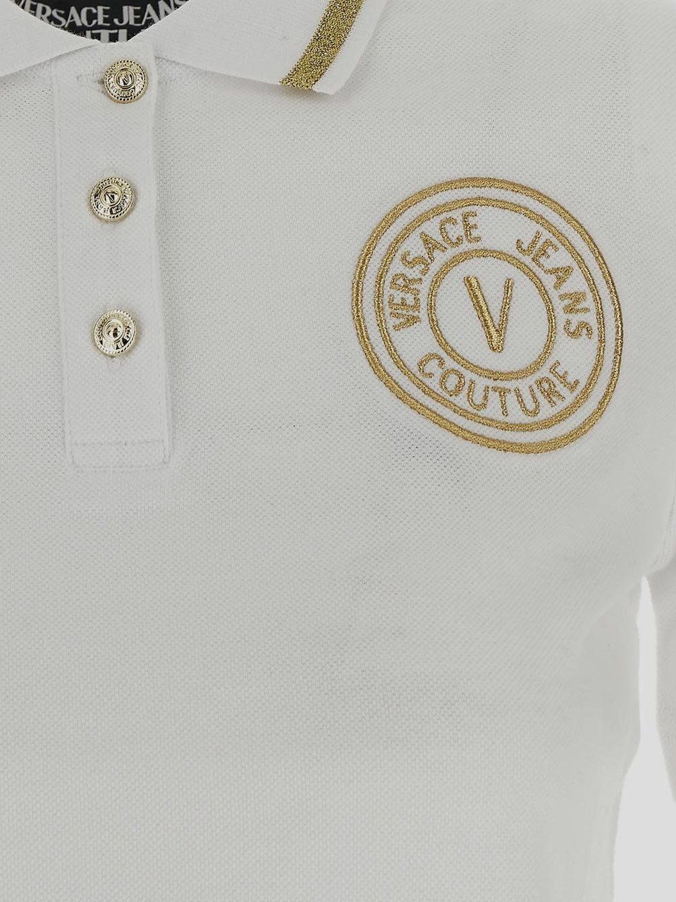 Versace Jeans Couture Logoed Polo Wit