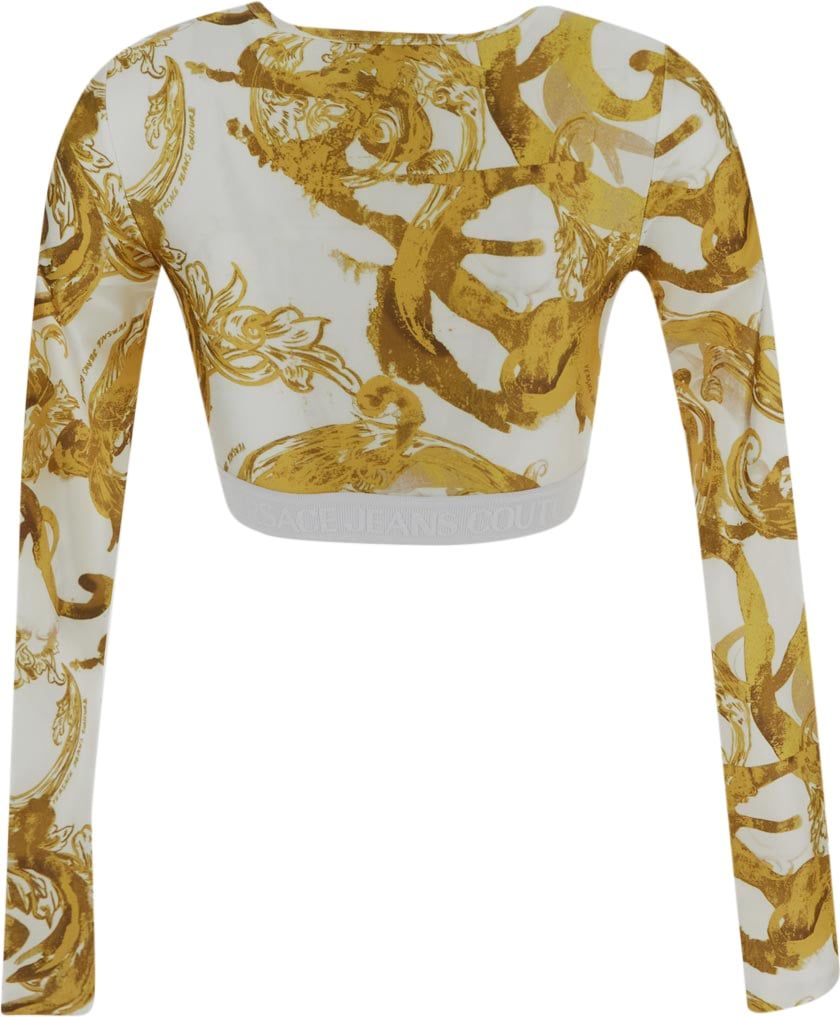 Versace Jeans Couture Printed Top Wit