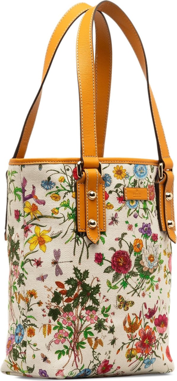 Gucci GG Flora Tote Bag Wit