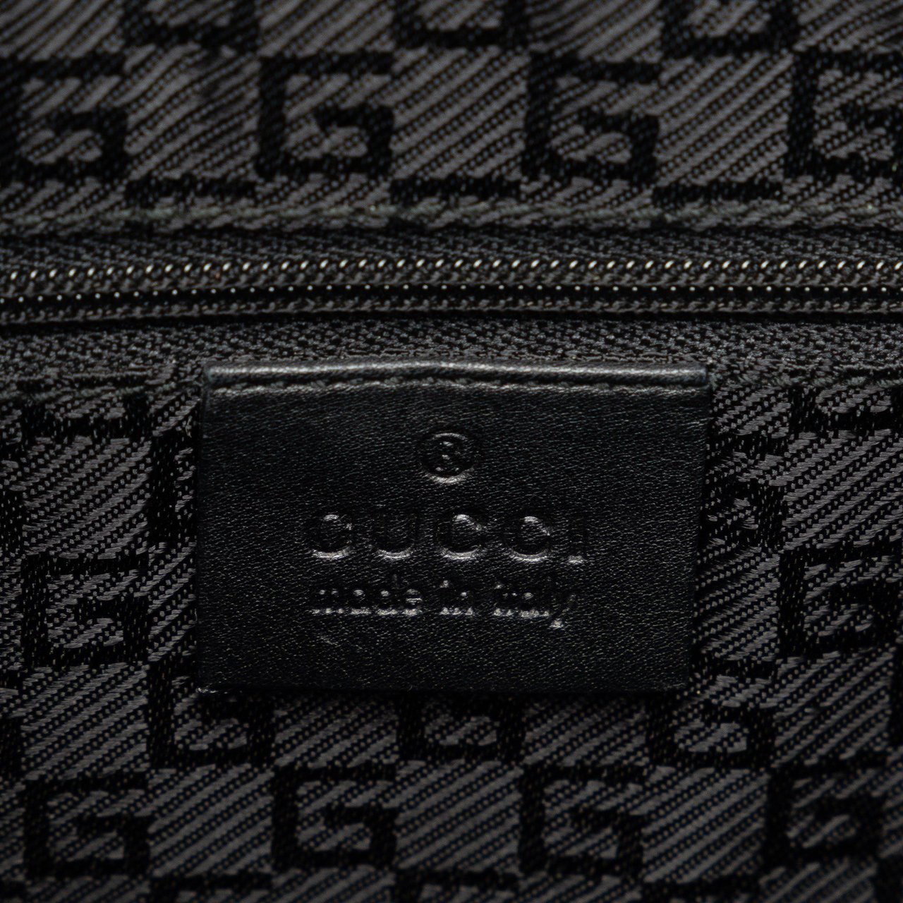 Gucci Canvas Shoulder Bag Zwart