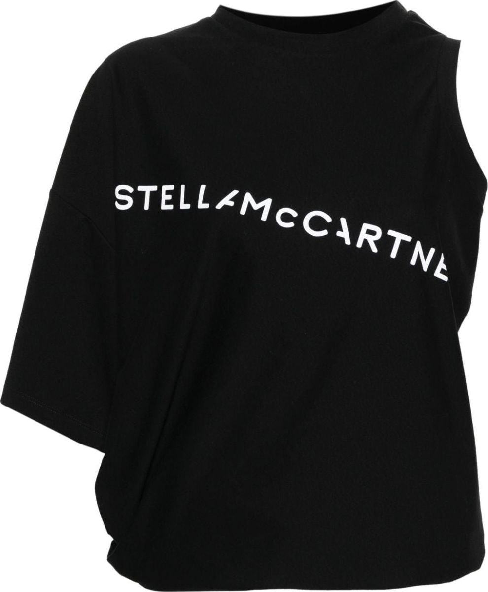 Stella McCartney One Sleeve Top Zwart