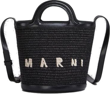 Marni Tropicalia Small Bucket Bag Zwart