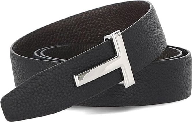 Tom Ford Reversible Leather Belt Blauw