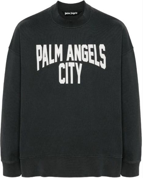 Palm Angels Cotton Sweatshirt Grijs