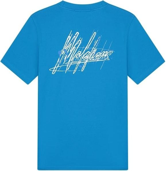 Malelions Malelions Men Splash T-Shirt - Bright Blue Blauw