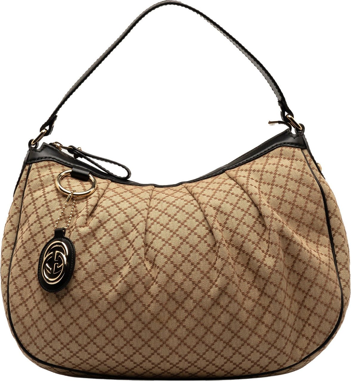 Gucci Diamante Sukey Shoulder Bag Bruin