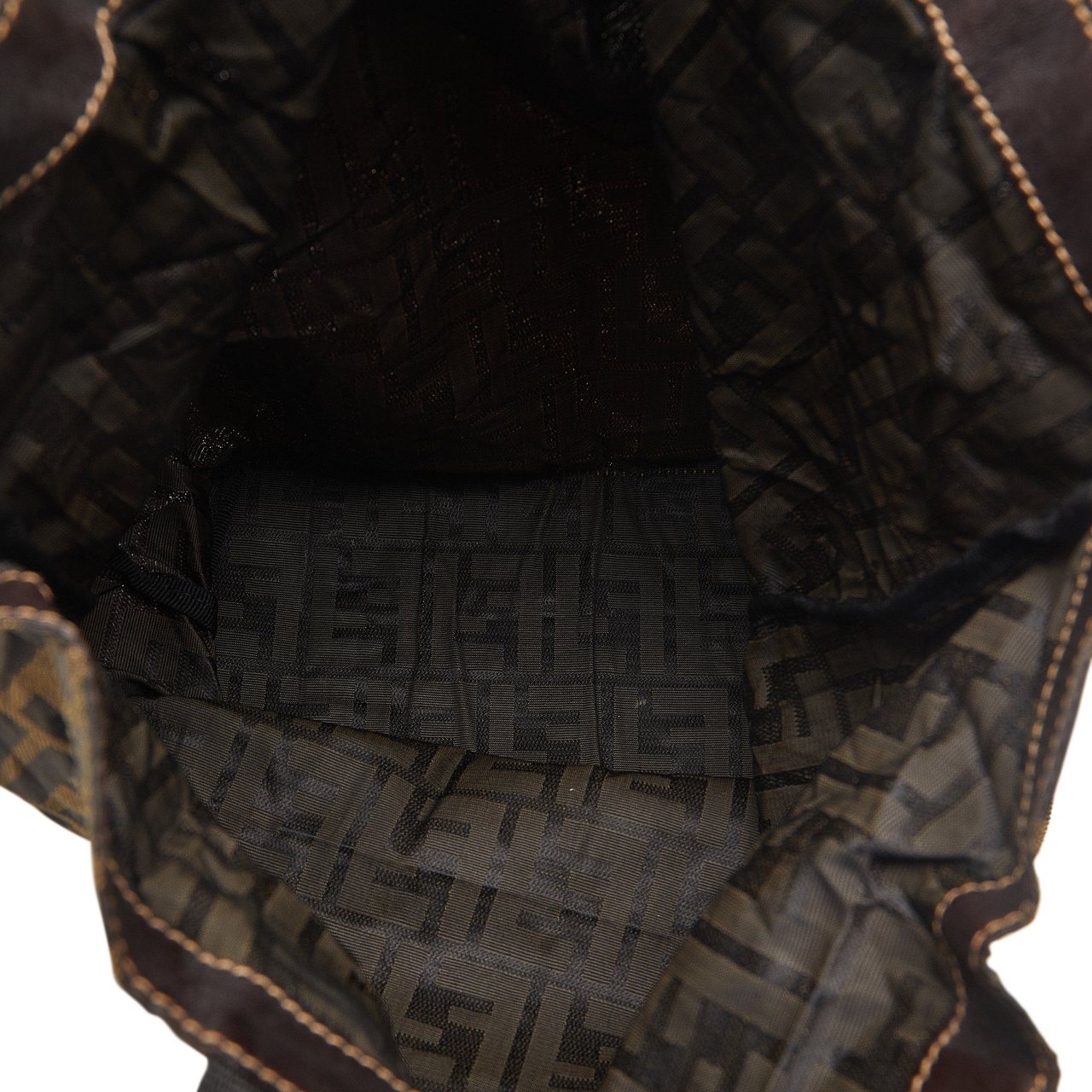 Fendi Zucca Foldable Tote Bag Bruin