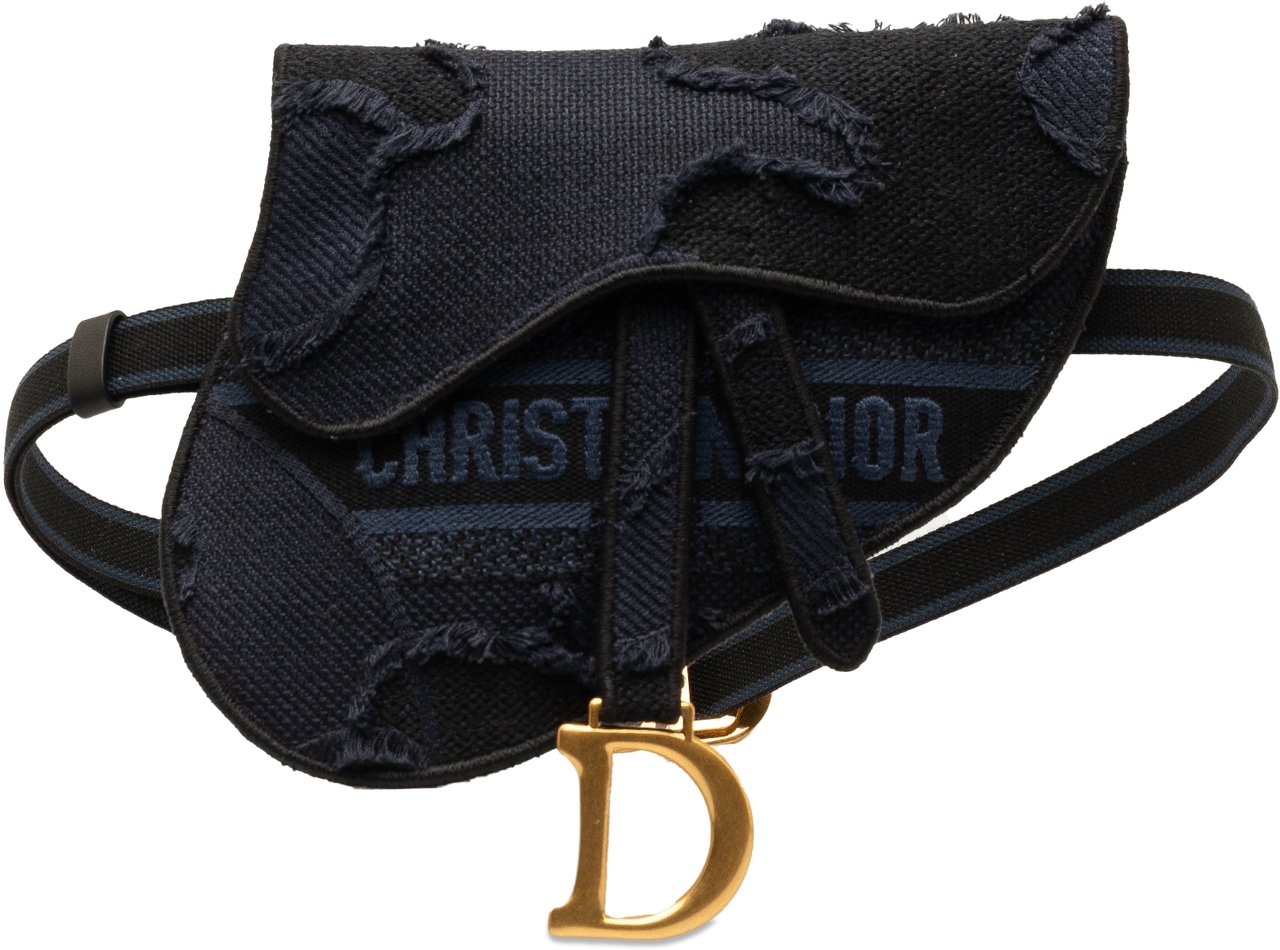 Dior Camouflage Saddle Belt Bag Blauw