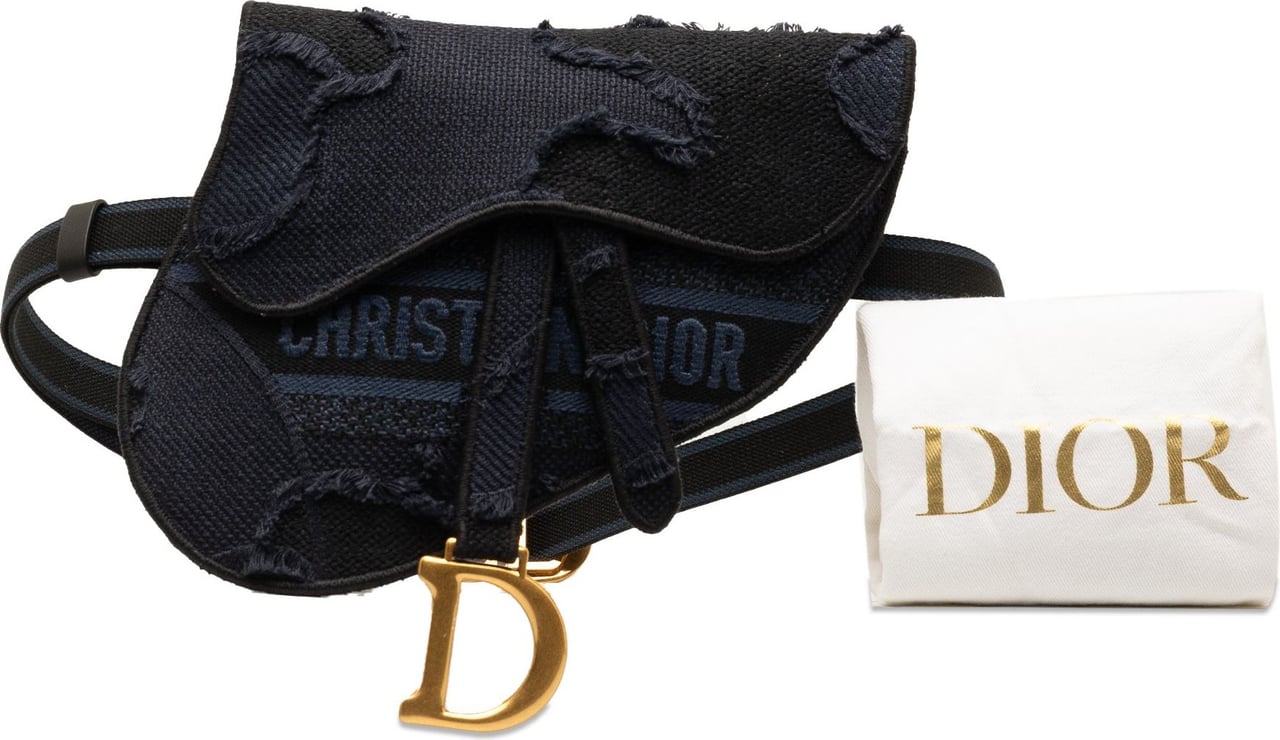 Dior Camouflage Saddle Belt Bag Blauw