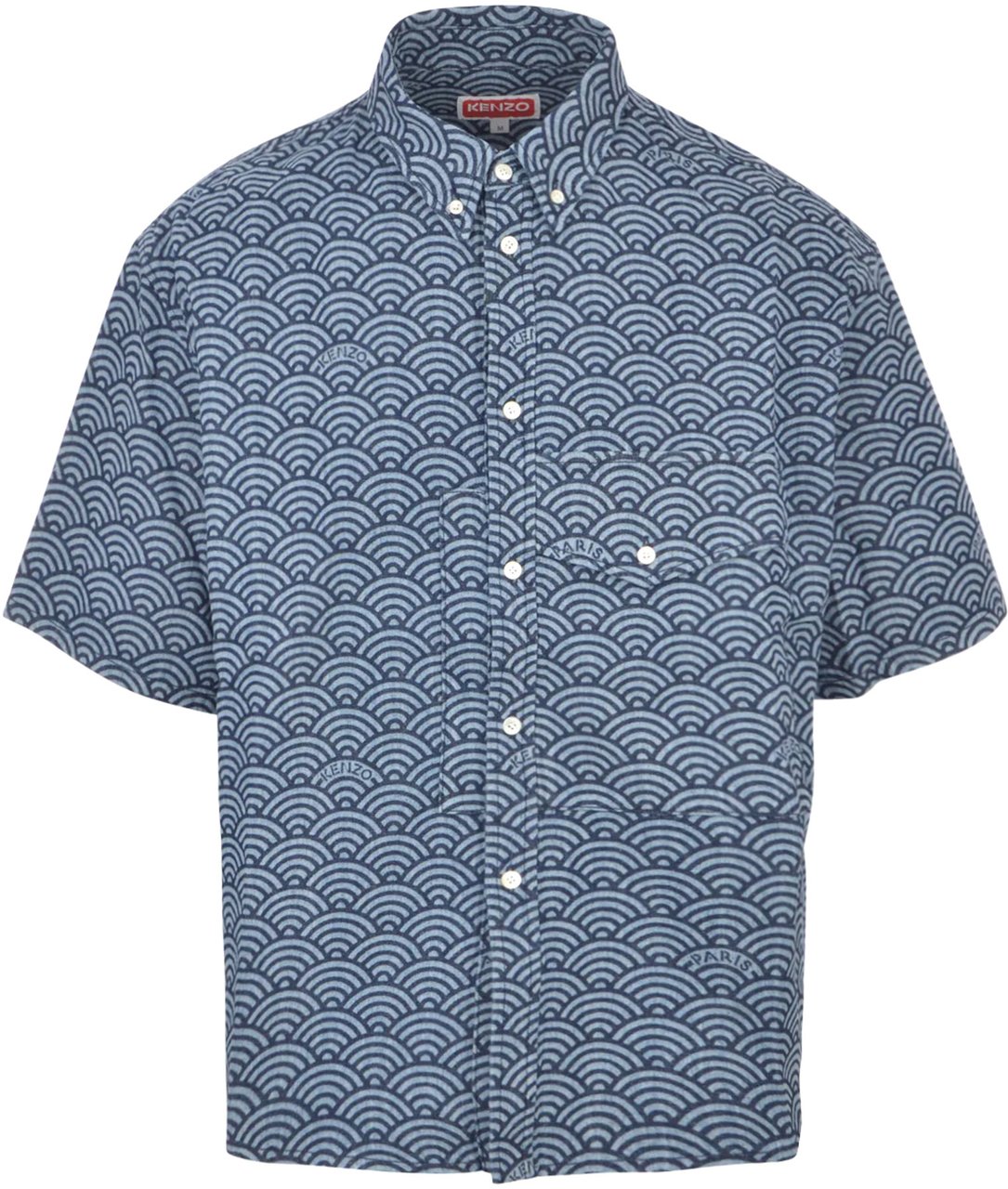 Kenzo Shirts Blue Denim Blauw
