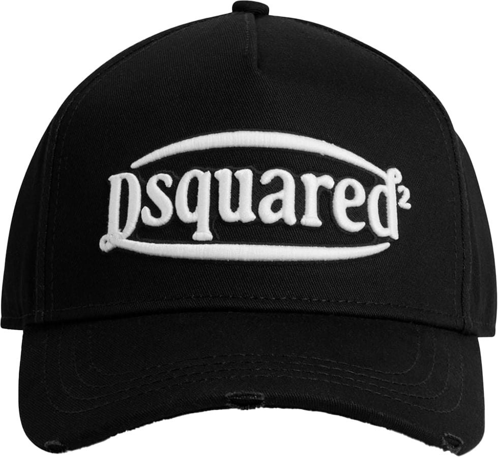 Dsquared2 Black Logo Baseball Cap Black Zwart