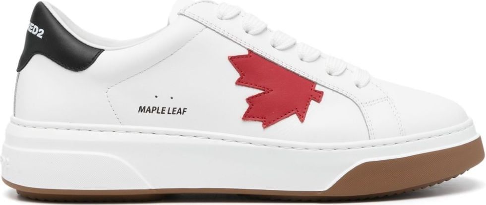 Dsquared2 Bumper Maple Leaf White Sneaker White Wit