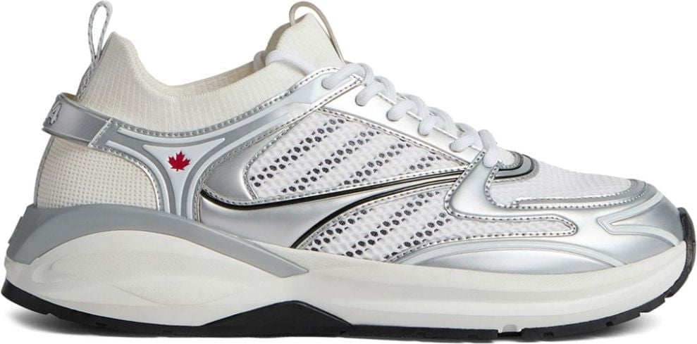 Dsquared2 Dash White Silver Sneaker White Wit