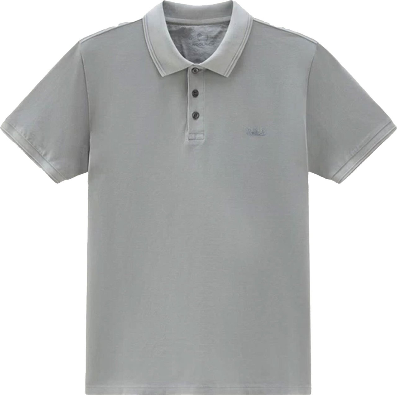 Woolrich Mackinack Grey Polo Shirt Gray Grijs