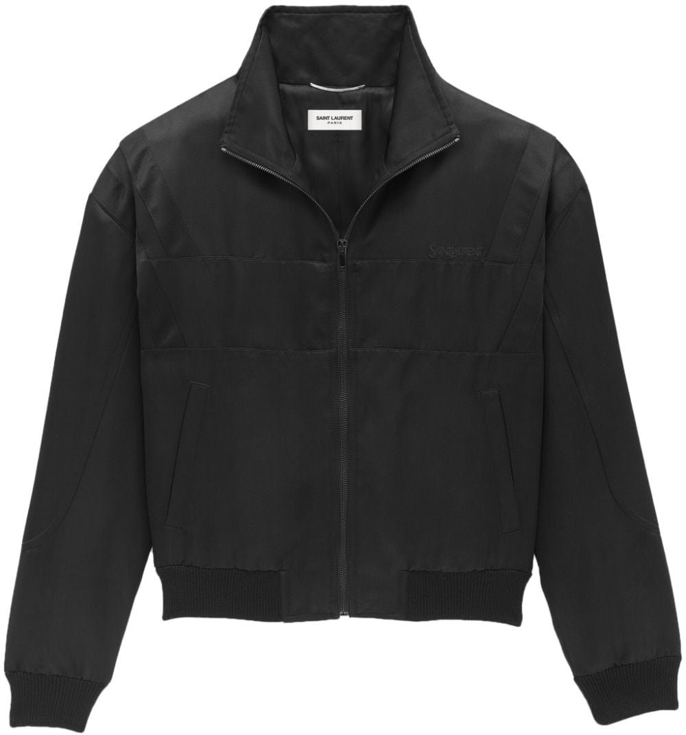 Saint Laurent Saint Laurent Teddy Full Zip Jacket Zwart
