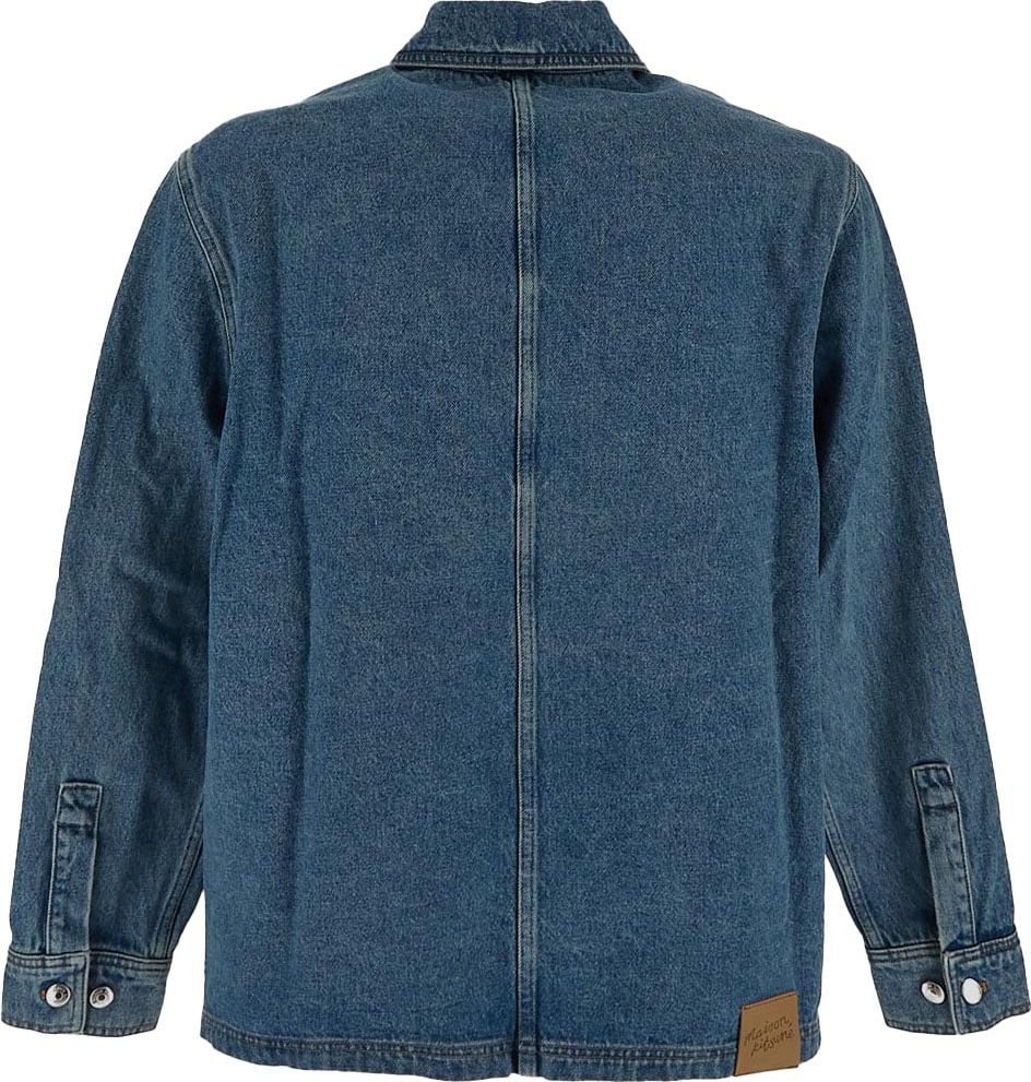 Maison Kitsuné Denim Jacket Blauw