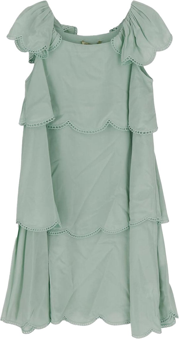 Stella McCartney Woven Dress Groen