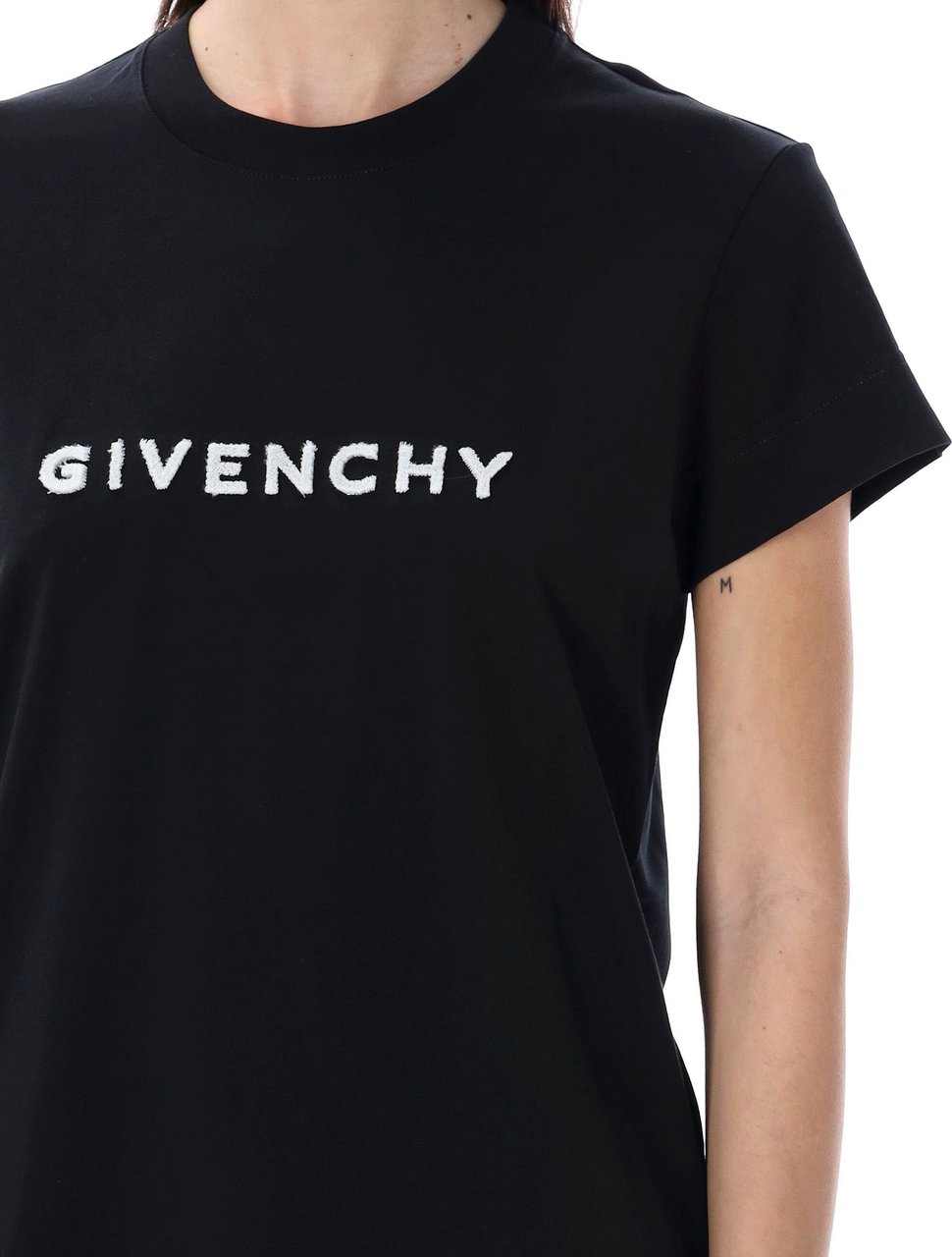 Givenchy FITTED SHORT SLEEVE T-SHIRT Zwart
