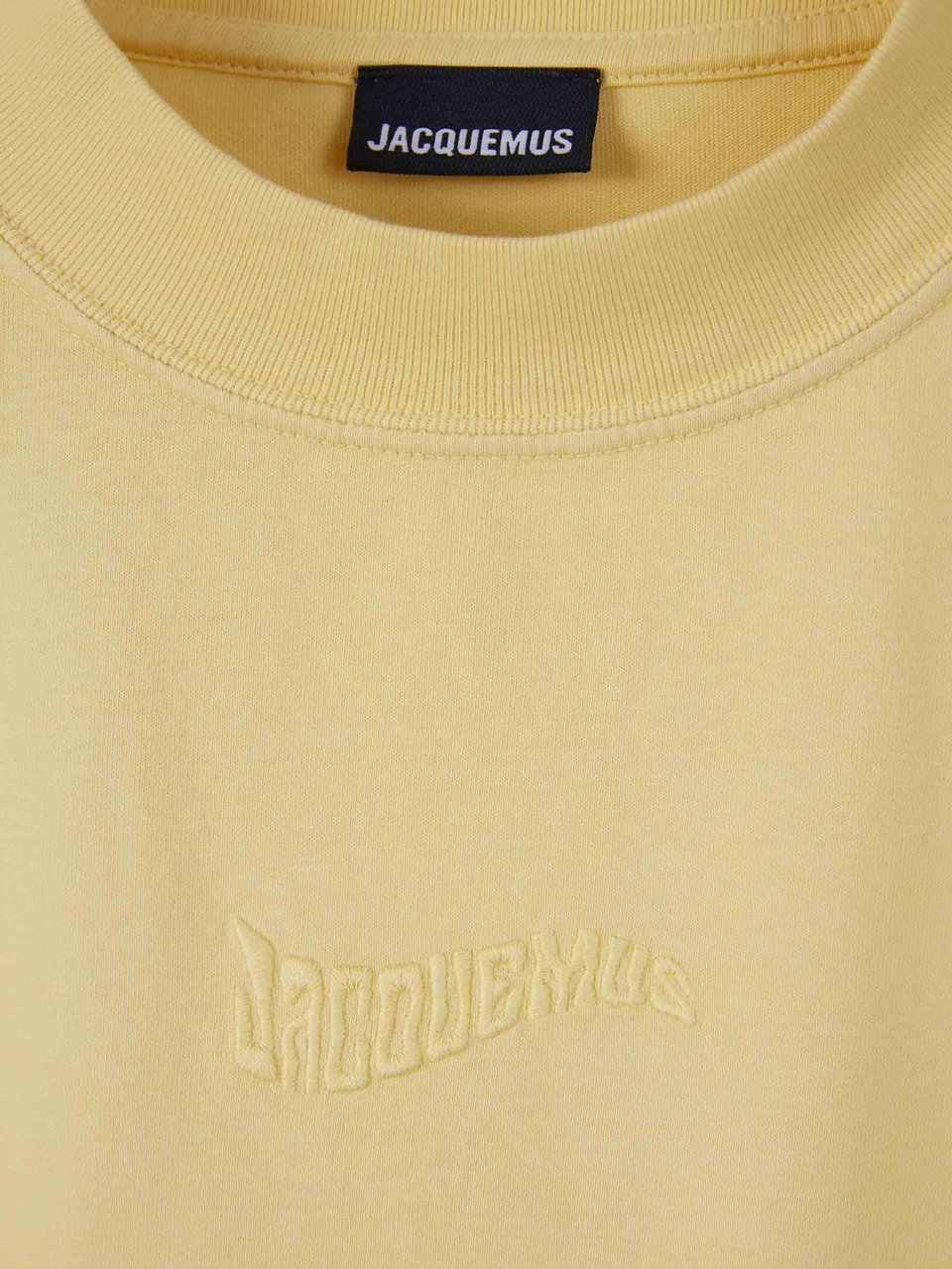 Jacquemus Logo Cotton T-Shirt Geel