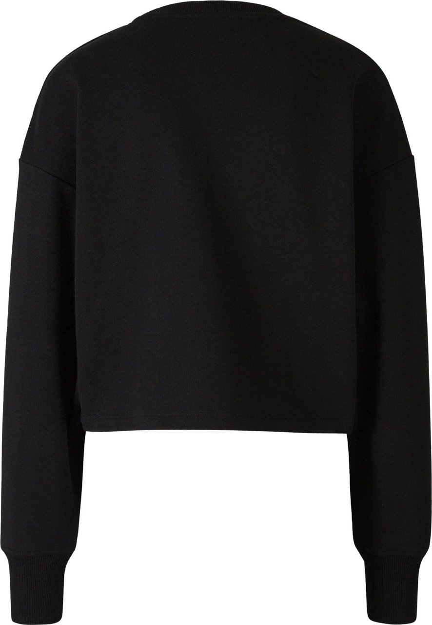 Balmain Cotton Logo Sweatshirt Zwart