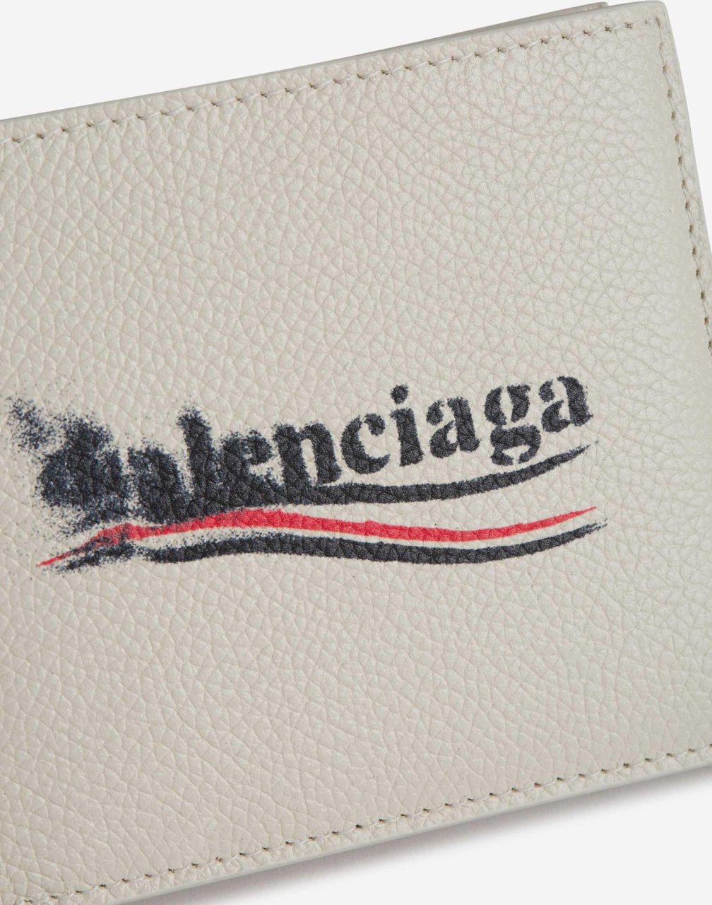 Balenciaga Logo Leather Wallet Divers