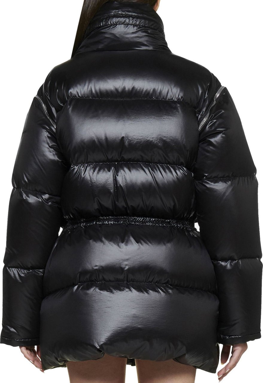 Givenchy Givenchy Hooded Quilted Coat Zwart