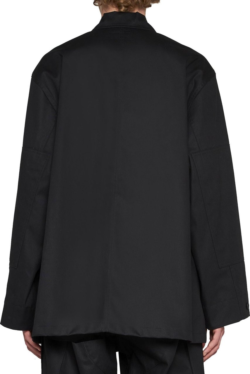 Balenciaga Balenciaga Multi-Pocket Cargo Shirt Jacket Zwart