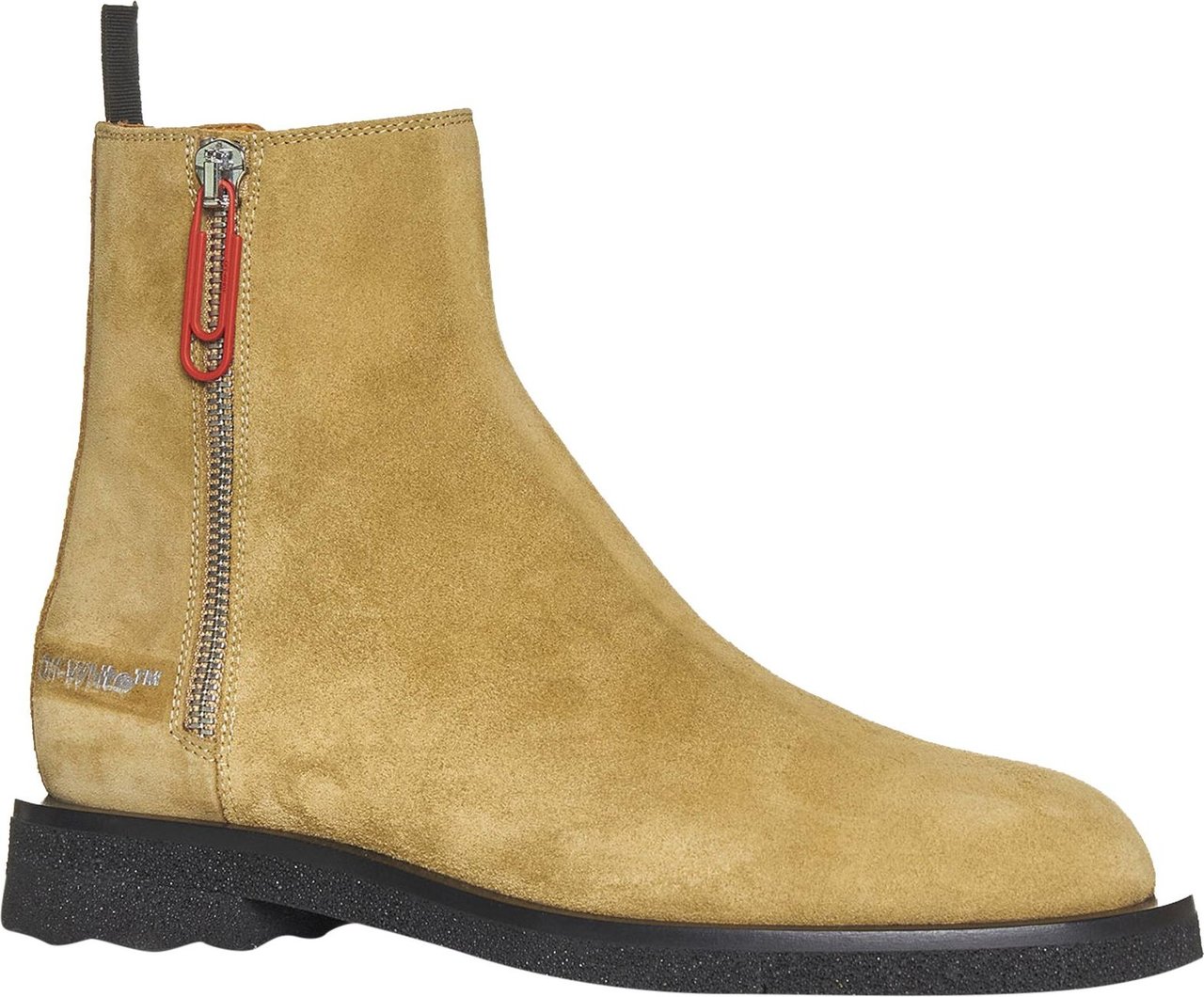 OFF-WHITE Off-White Suede Ankle Boots Beige