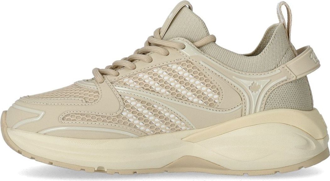 Dsquared2 Dames Lace-Up Low Top Sneakers Beige