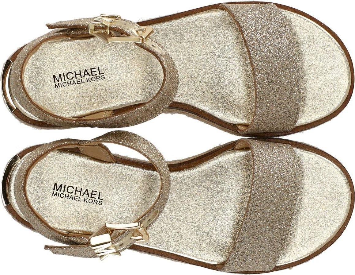 Michael Kors Richie Champagne Platform Sandal Gold Goud