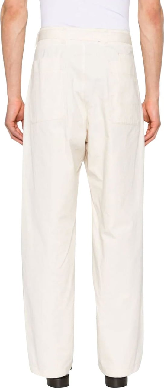 Lemaire Seamless Belted Pants Pale Ecru Divers