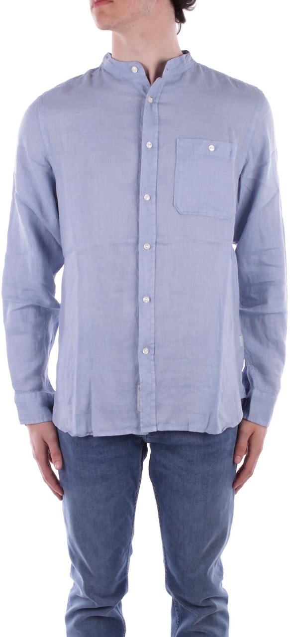 Woolrich Shirts Light Blue Blauw