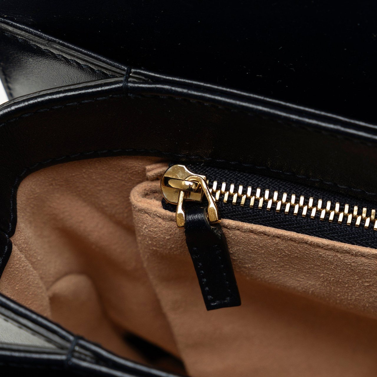 Gucci 1955 Horsebit Web Shoulder Bag Zwart