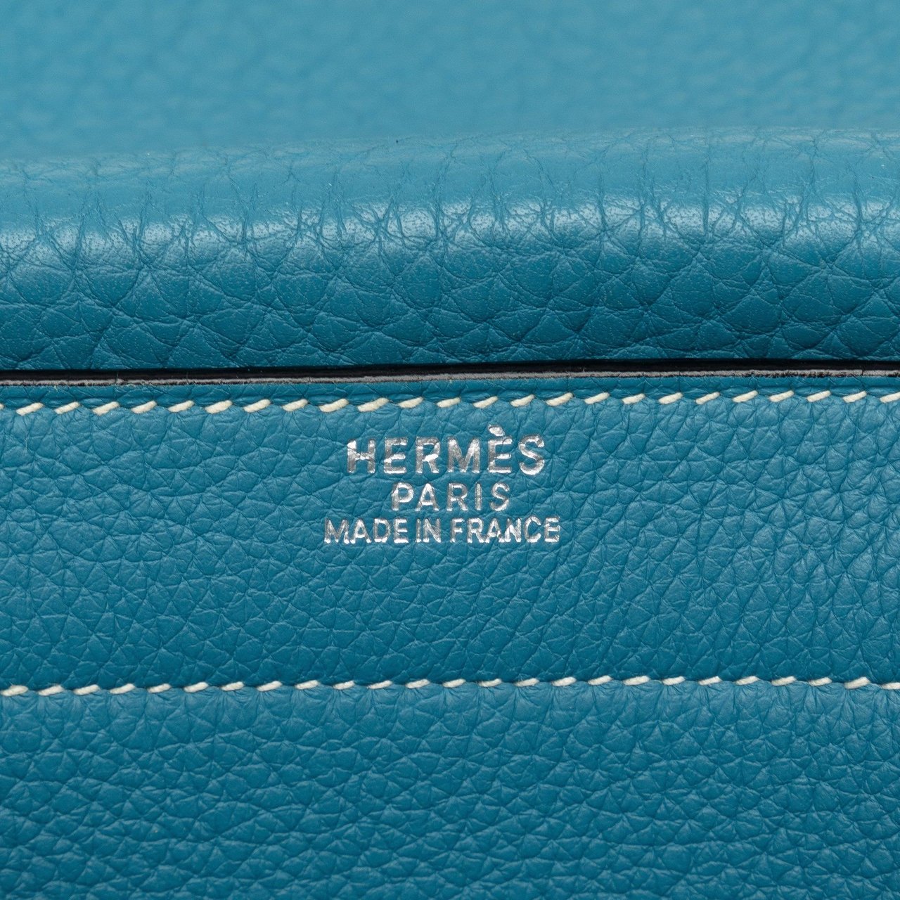 Hermès Clemence Sac a Depeches 27 Blauw