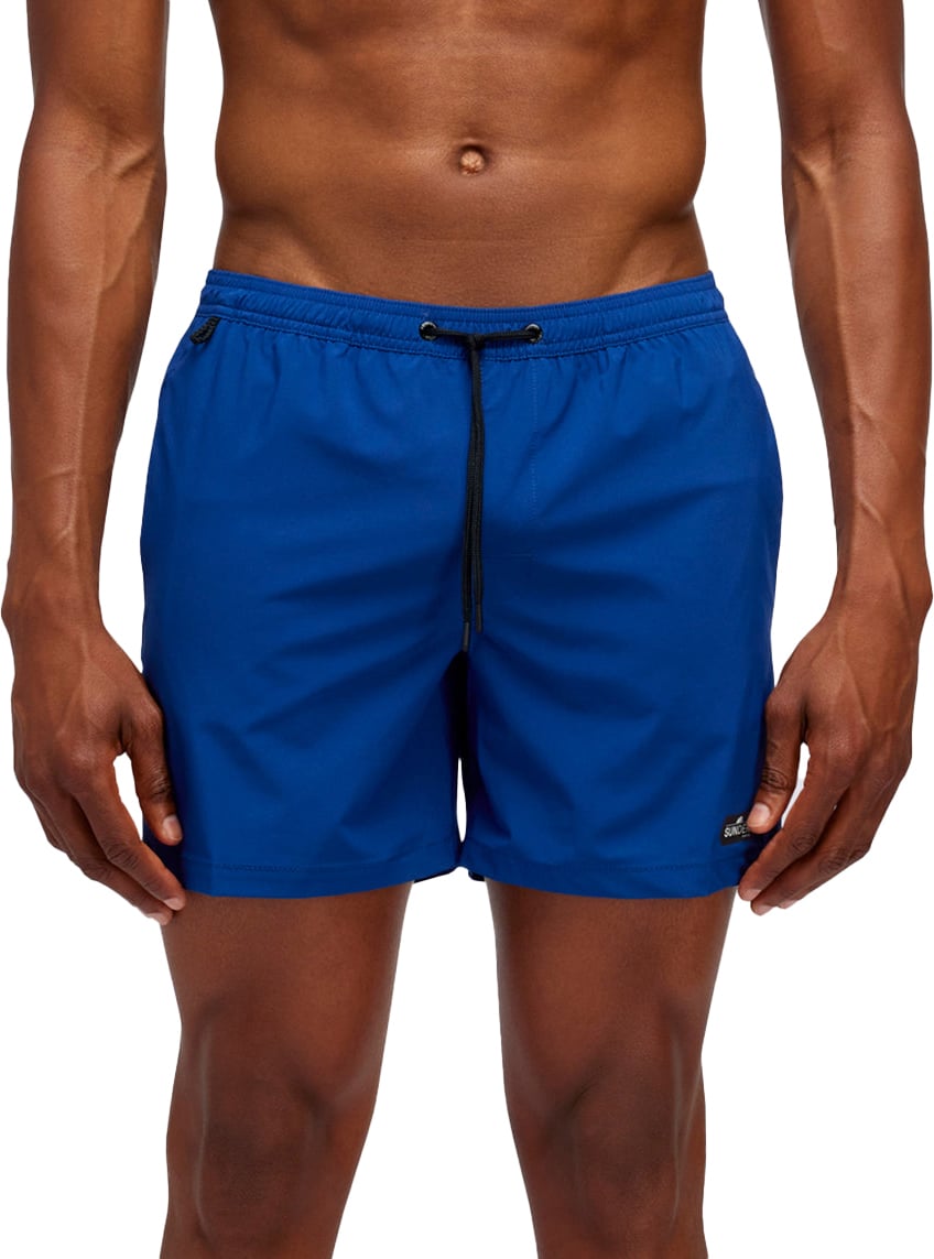 Sundek 14 inch korte swimshort Blauw