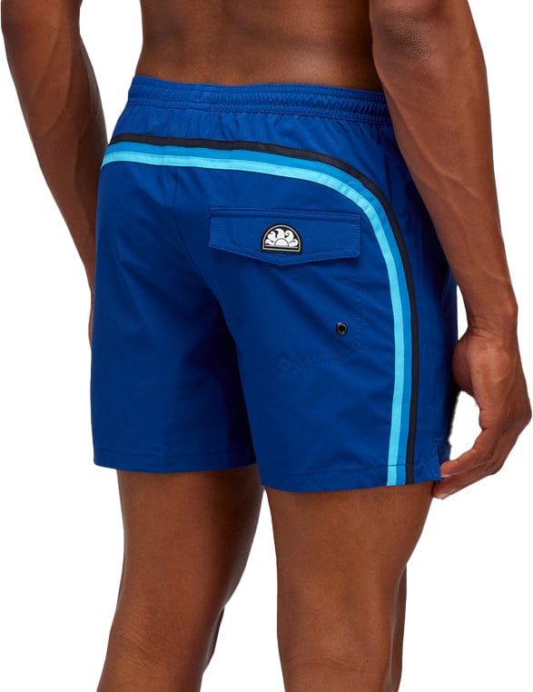 Sundek 14 inch korte swimshort Blauw