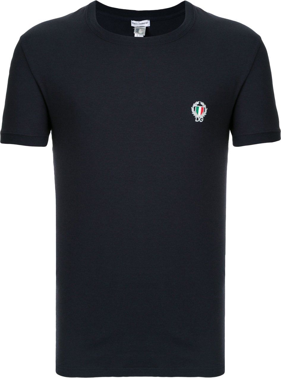 Dolce & Gabbana Dg Sport Crest Logo T-shirt Blauw