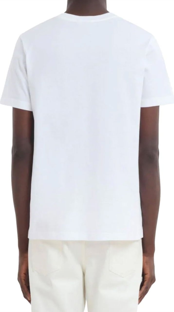 Marni Tshirt Graphic Logo White Wit