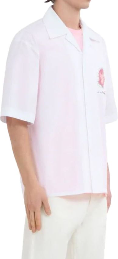 Marni Shirt Flower Logo White Wit