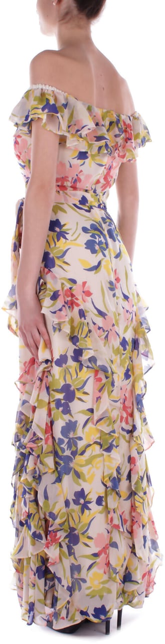 Ralph Lauren Dresses Creamblue Blauw