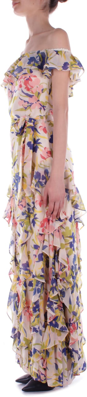 Ralph Lauren Dresses Creamblue Blauw