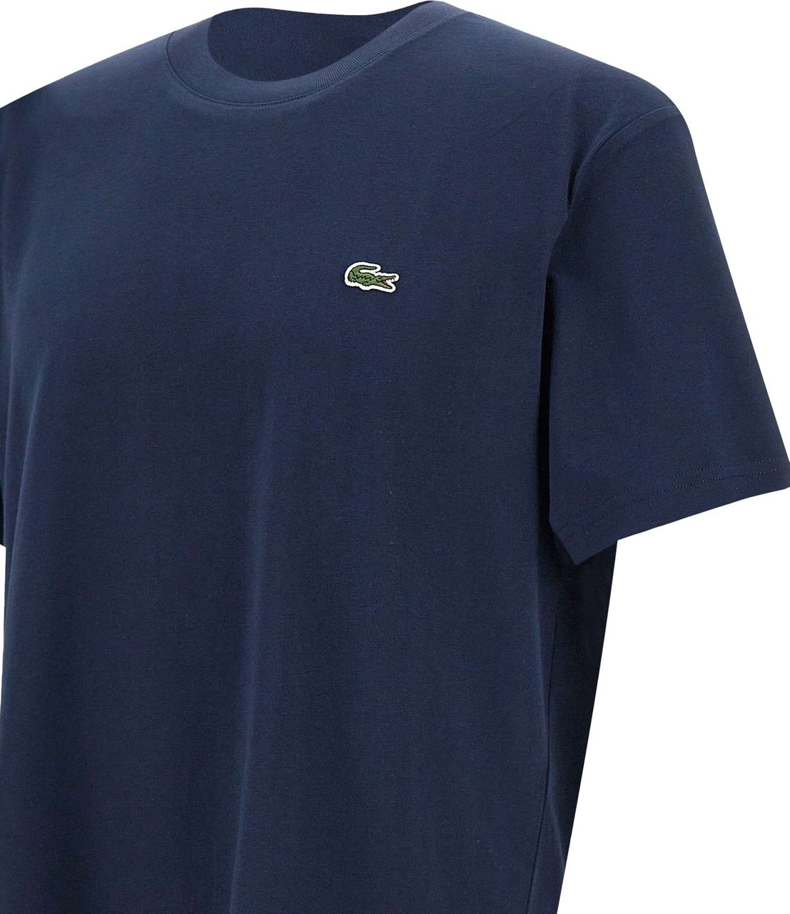 Lacoste t shirt a patch logo 9 Blauw