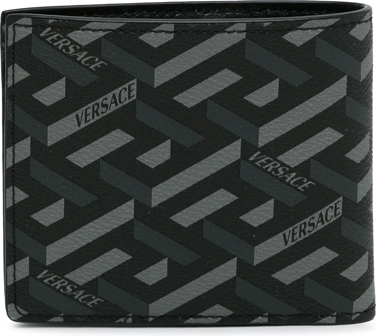 Versace La Greca Small Wallet Zwart