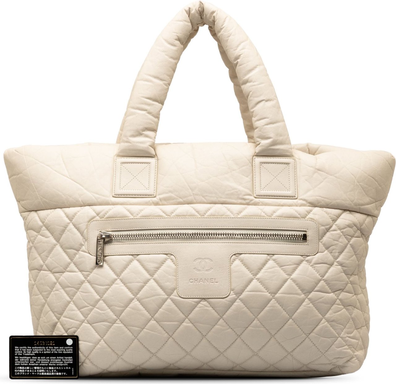 Chanel Coco Cocoon Tote Wit