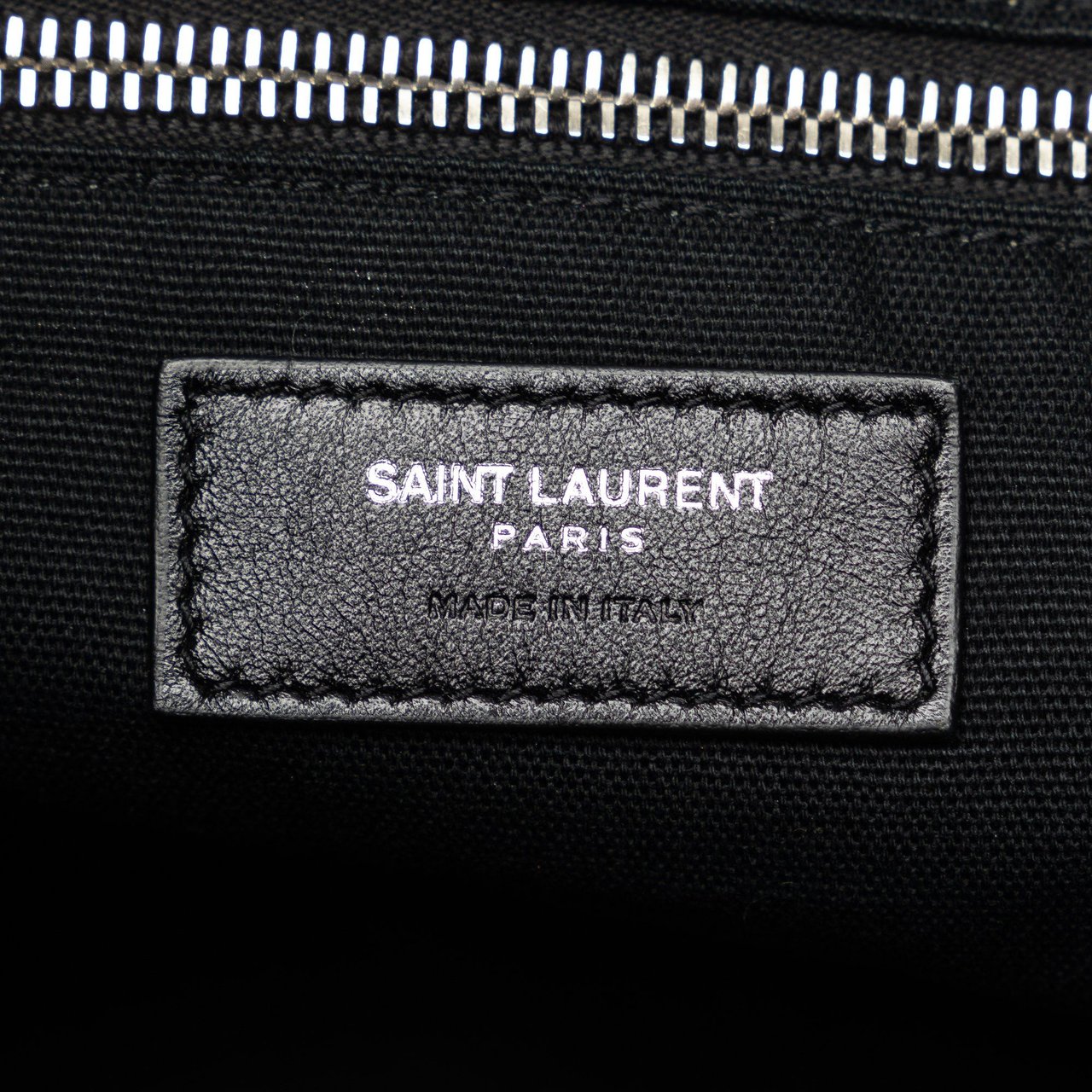 Saint Laurent Canvas ID Convertible Patches Travel Bag Zwart