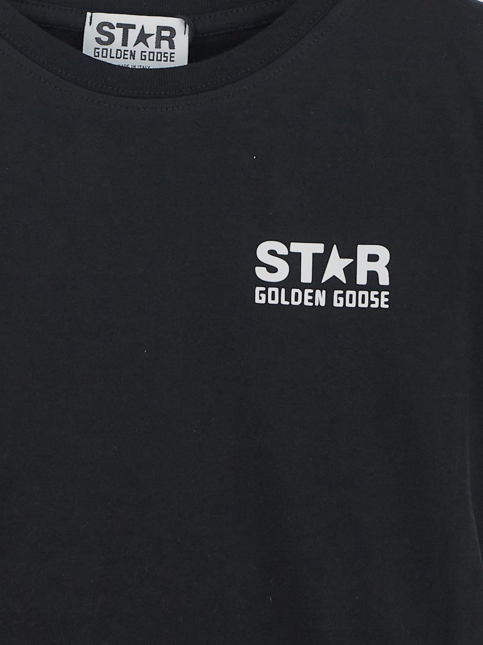 Golden Goose star boy t-shirt black Zwart
