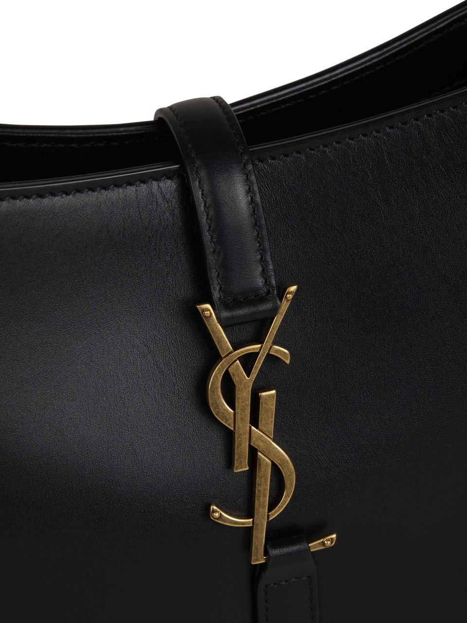 Saint Laurent Leather Hand Bag Zwart